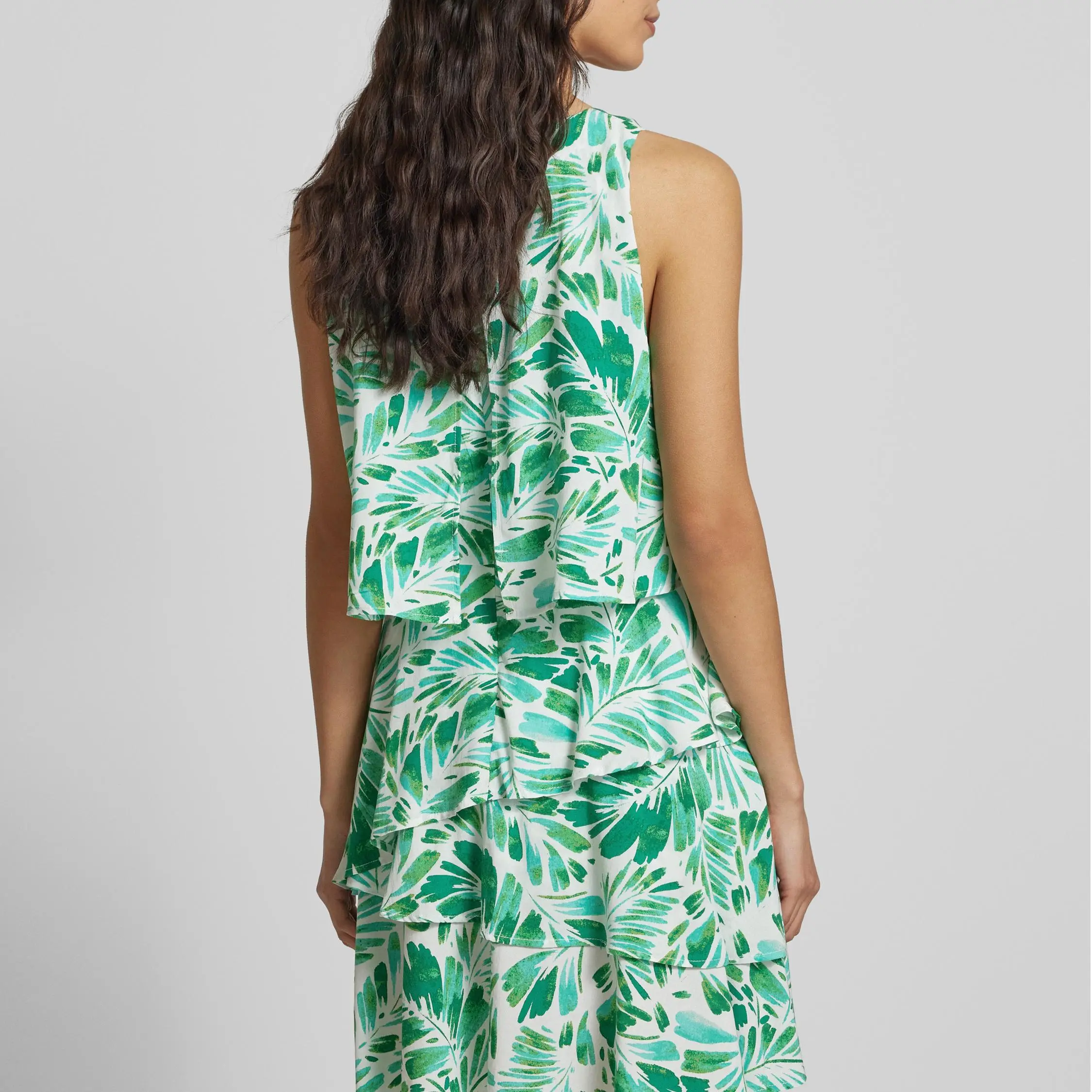 Layered mini dress in light green (4).jpg