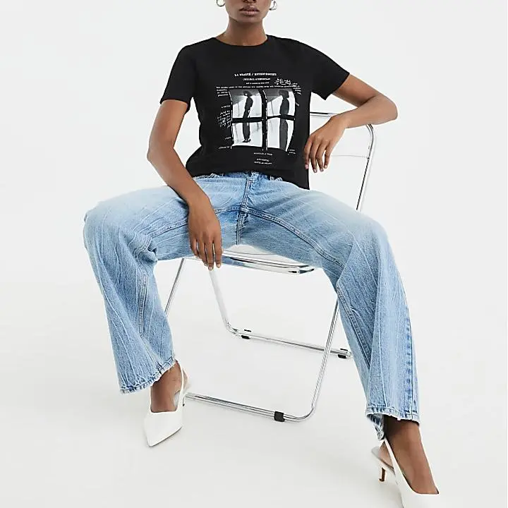 Custom Short Sleeve Polaroid Photo T-shirt
