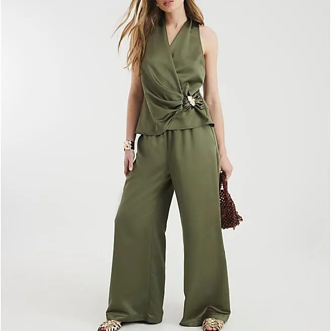 Custom Sleeveless Wrap Top