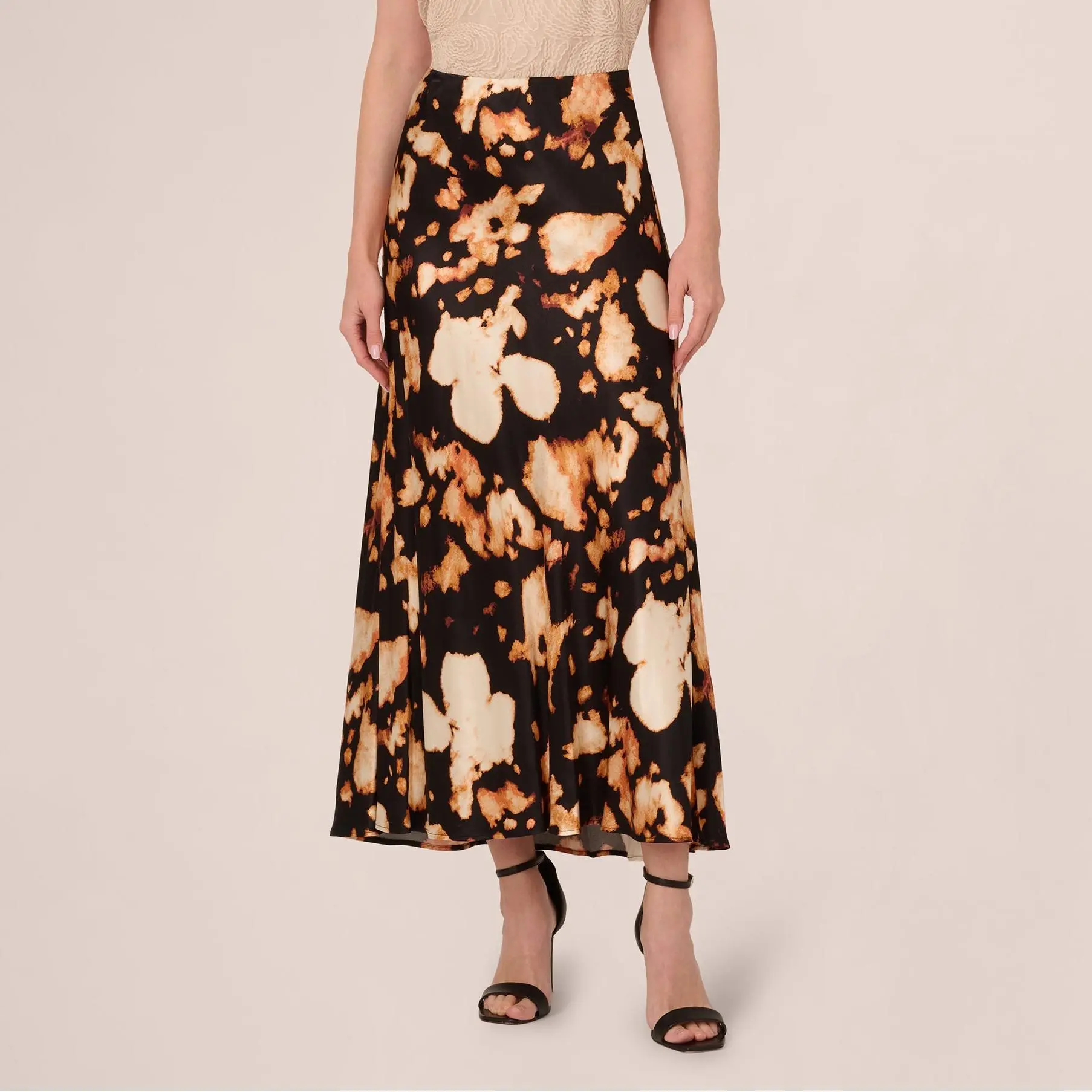 Custom Printed Satin A Line Maxi Skirt (2).jpg