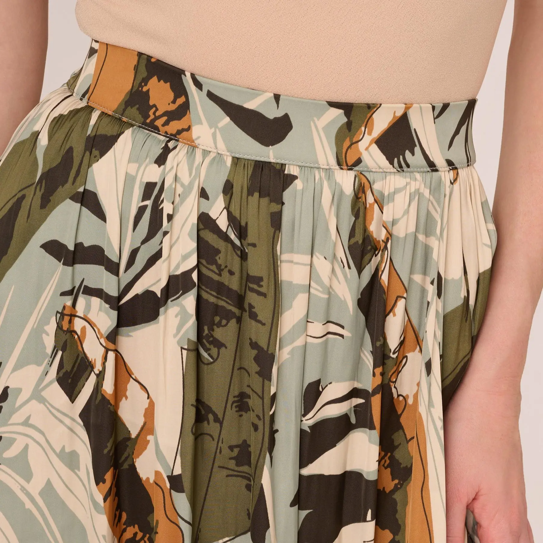 Custom Printed Side Slit A Line Midi Skir (3).jpg