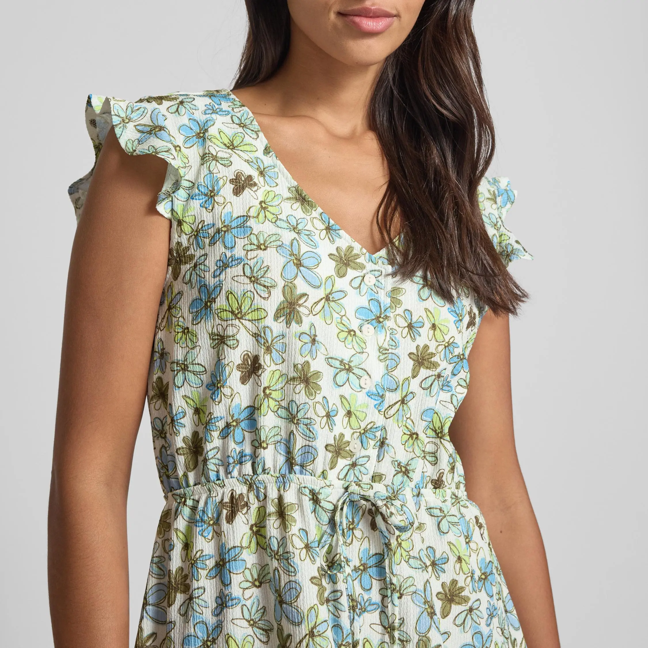Fitted midi dress with all-over motif in off-white (2).jpg