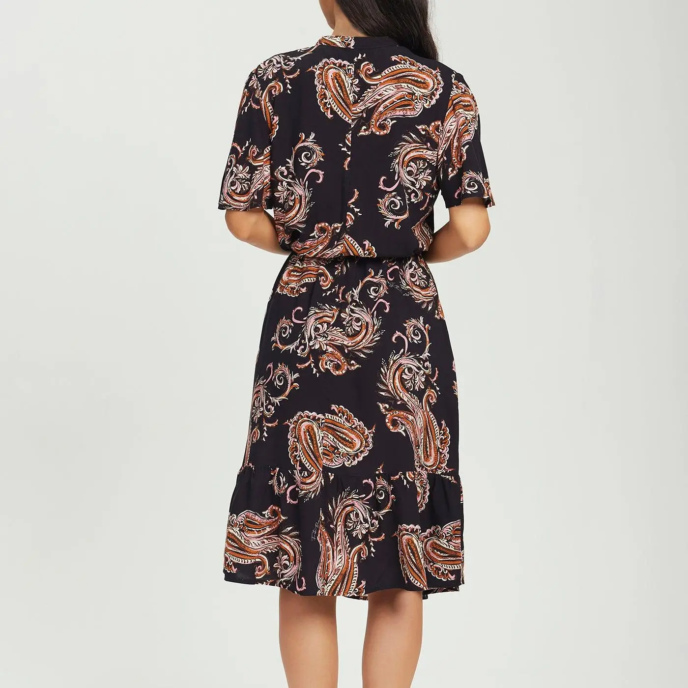 factory custom printed dress Reverse side