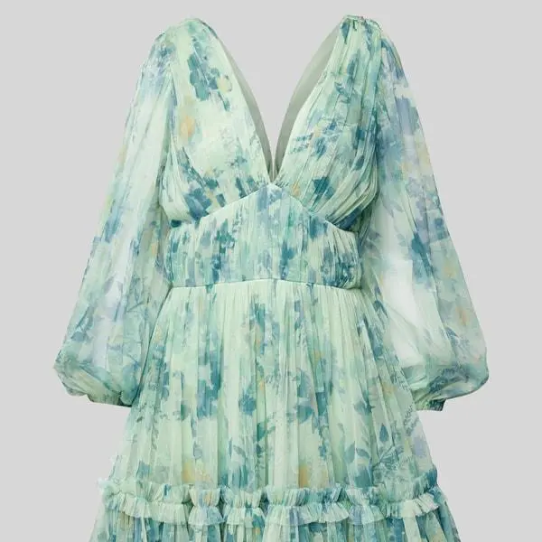 Custom layered cocktail green dress (2).jpg