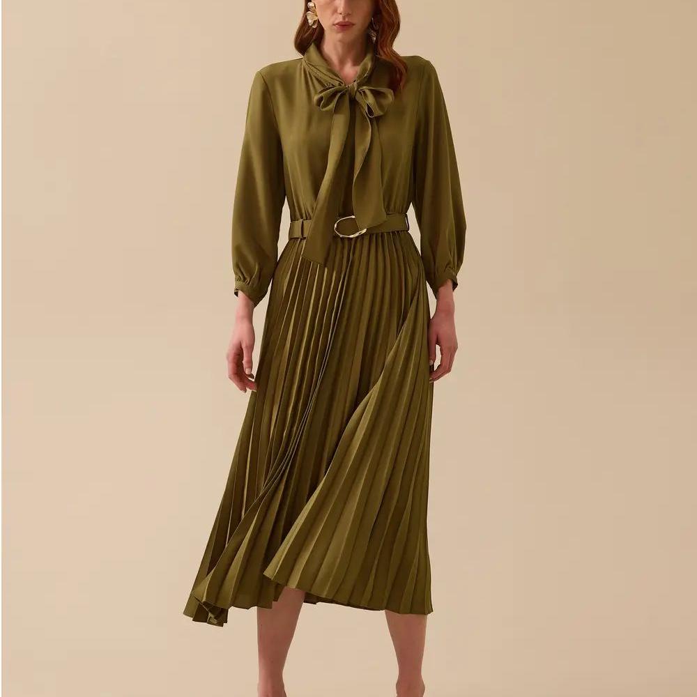 factory custom pleated dress